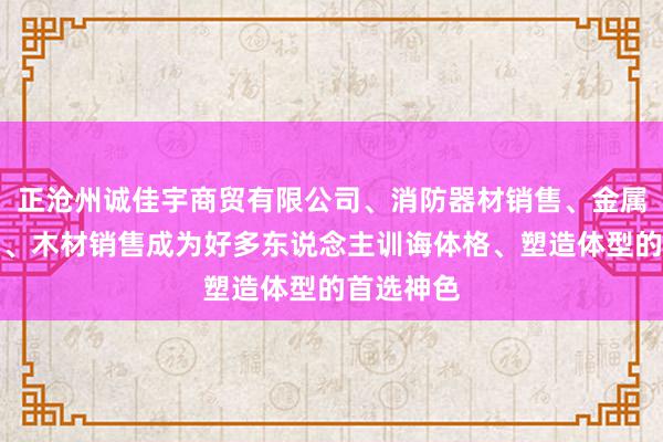正沧州诚佳宇商贸有限公司、消防器材销售、金属材料销售、木材销售成为好多东说念主训诲体格、塑造体型的首选神色